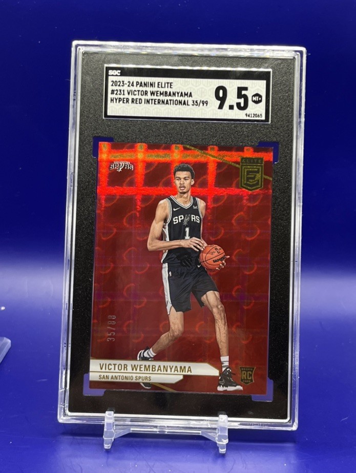 2023-24 Donruss Elite #231 Victor Wembanyama International Red #/88 RC