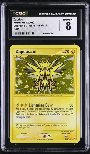 Zapdos graded CGC 8 for sale on eBay