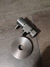 Trim By Design Angle Stop And Sure Grip Flange In Pewter