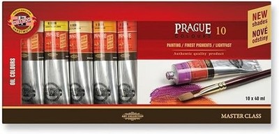 KOH-I-NOOR 01617S1001KS Künstler-Ölfarbe, PRAG 0,4 x 1,4 flüssige Unzen (10 x 40 ml), 1