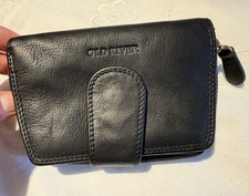 OLD RIVER Börse Portemonnaie Brieftasche Rindsleder schwarz neuw. viele Fächer👍