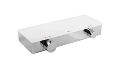 baliv Thermostat-Duscharmatur DU-2050 Weißglas-Chrom