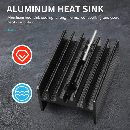 10 Pcs 21x15x11mm Black Aluminum Heat Sink for TO-220 Mosfet Transistors V2R4 - Afbeelding 5 van 9
