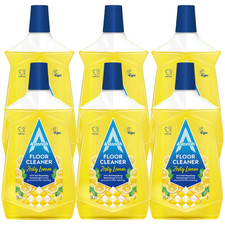 6 x 1L Astonish Floor Cleaner Zesty Lemon – Multi-Surface Antibacterial Cleaning 2.66 per litre