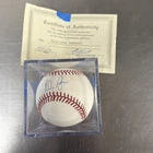 Nolan Ryan Signed Autographed OALB Brown Baseball with Holder