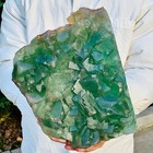 10.91LB Natural Large Particle Cubic Fluorite Crystal Specimen — photo 8