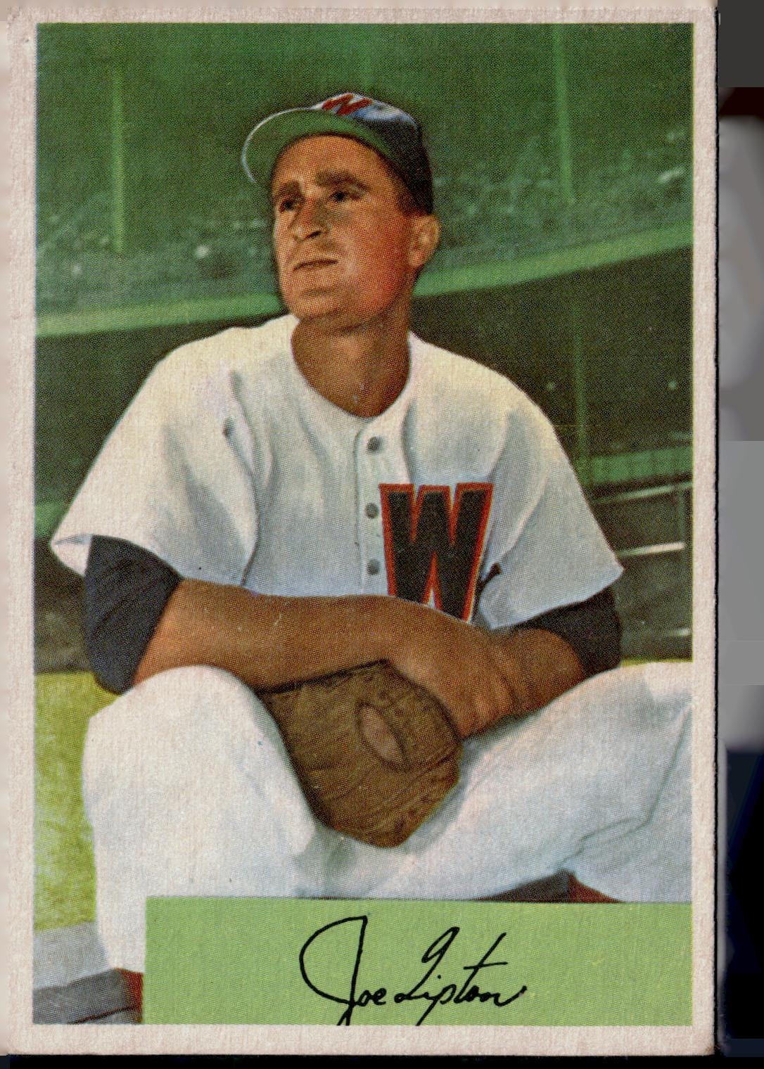 1954 Bowman #180 JOE TIPTON Philadelphia Phillies Catcher 