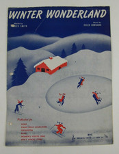 1934 Vintage Music Sheet- Winter Wonderland- BVC- Dick Smith and Felix Bernard