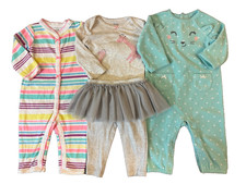 Baby Girl 6 Months Long Sleeved Rompers Shirts Pants Tutu Outfits Clothes Lot