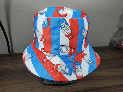 Prime Hydration Drink Logan Paul and KSI Bucket Hat Red White Blue Tiktok Viral