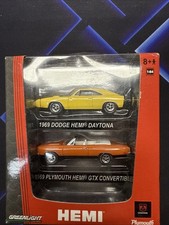 2 Pack Dodge Greenlight 1969 Plymouth Gtx 1969 Dodge Daytona