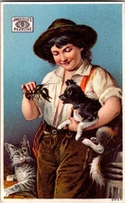 Antique Victorian Trade Card - James Pyle - Pearline Soap - New York 