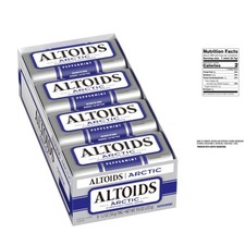 Arctic Peppermint Bulk Breath Mints - Sugar-Free Hard Candies in Tins, Pack of 8