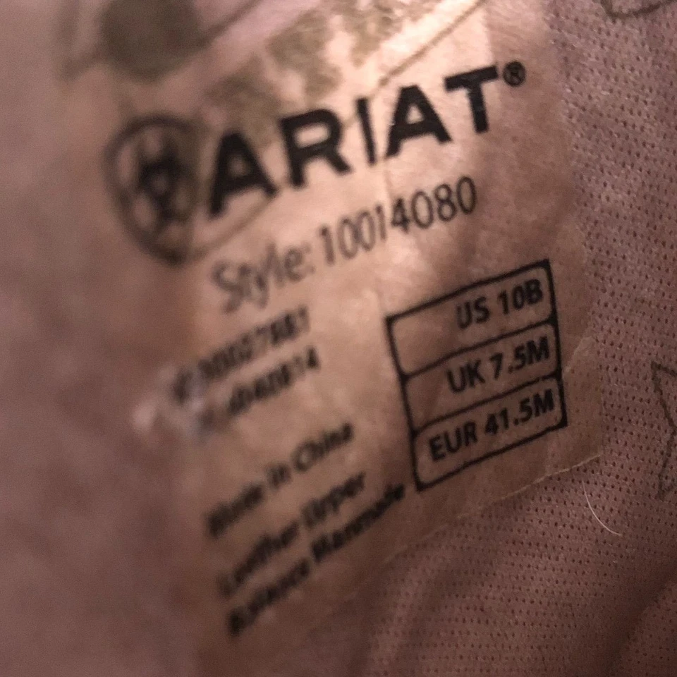 Botas de Vaquero Ariat Fatbaby Heritage Western para Mujer 10B Gamuza Azul Tostado Pull On Foto 3 de 4