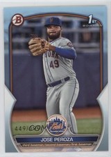2023 Bowman Prospects Sky Blue 449/499 Jose Peroza #BP-149 10k8