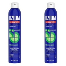 Ozium 8 Oz. Air Sanitizer  Odor Eliminator Homes, Cars, Country Fresh, 2 Packs