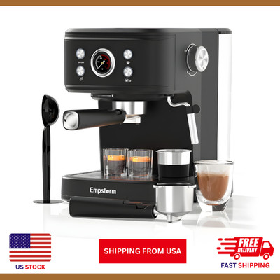 20 Bar Black Empstorm Espresso Grinding Integrated Semi-automatic Coffee Machine