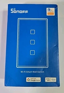 SONOFF Commutateur de lumière intelligent, 2,4 GHz WiFi Touchez le commutateur mural intelligent T3US3C