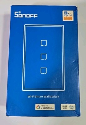 SONOFF Smart Light Switch，2.4GHz WiFi Touch Smart Wall Switch T3US3C 