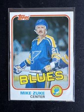 1981-82 Topps #W124 Mike Zuke St. Louis Blues