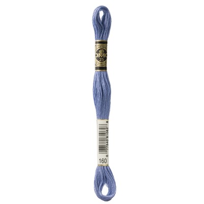 12 Pack DMC 6-Strand Embroidery Cotton 8.7yd-Medium Grey Blue-New Family 117-160