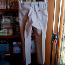 32x30 True Vintage Cowboy Stretch Pants Lee Tan Bootcut 1970's USA Talon Zipper