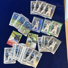 Miguel Hiraldo 35 card lot - Bowman Chrome Paper 1st Foil Refractors #'d SPs 