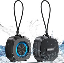 Portable IPX5 Bluetooth Shower Speaker with RGB Lights