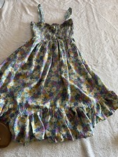 beautiful Patrons Of Peace S Smocked Floral Boho Dress Flowy Blue S