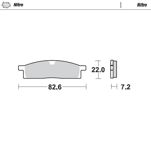 Moto-Master Links Vorne Nitro Sinter-BremsbeläGe FüR Yamaha YZ 80 1993-2001-image