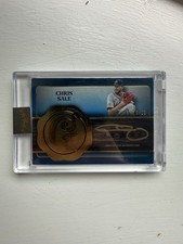 2025 Topps Five Star Golden Graphs Auto Blue Chris Sale /20 Atlanta Braves
