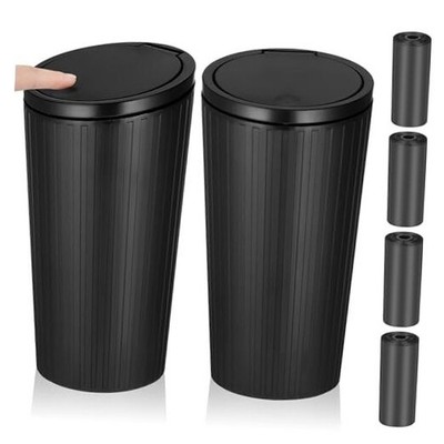 Pack Car Trash Can with Lid - Car Accessories for Interior, Leakproof Vehicle 2