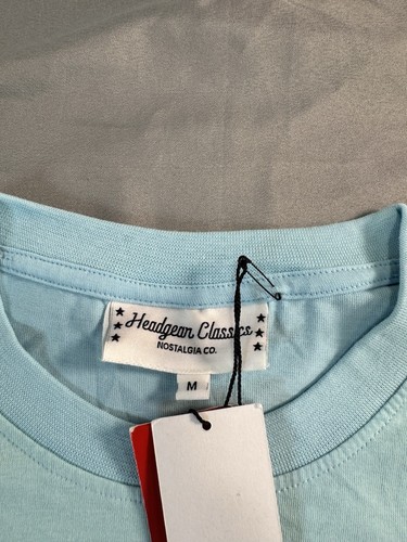 Cheech And Chong Mens Shirt Sky Blue Size Medium Headgear Classics In Plane NEW - Picture 7 of 7