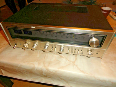 Nikko 7075 Vintage Tuner / Verstärker, Metall, blau beleuchtet, Made in Japan 