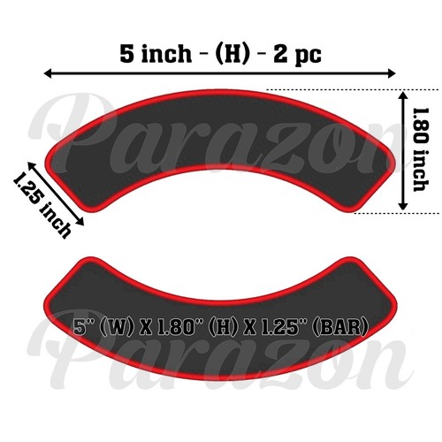 2 PC - Custom Embroidered Top And Bottom Rocker Biker Sew on Patch Patches - Picture 14 of 23