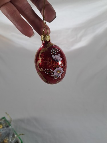 Joan Rivers JR 12 Eier im russischen Stil 2,75 Zoll 2010 handbemalt Weihnachtsschmuck - Bild 13 von 19