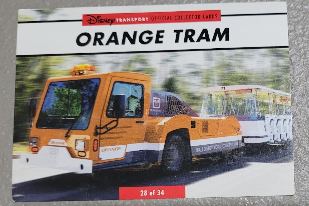 Disney - Ann DISNEY World Orange Tram Transportation Transport Card 28 of