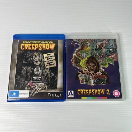 Creepshow 1 & 2 (Blu-Rays, Region B) 1982 / 2002 - George A. Romero - VGC