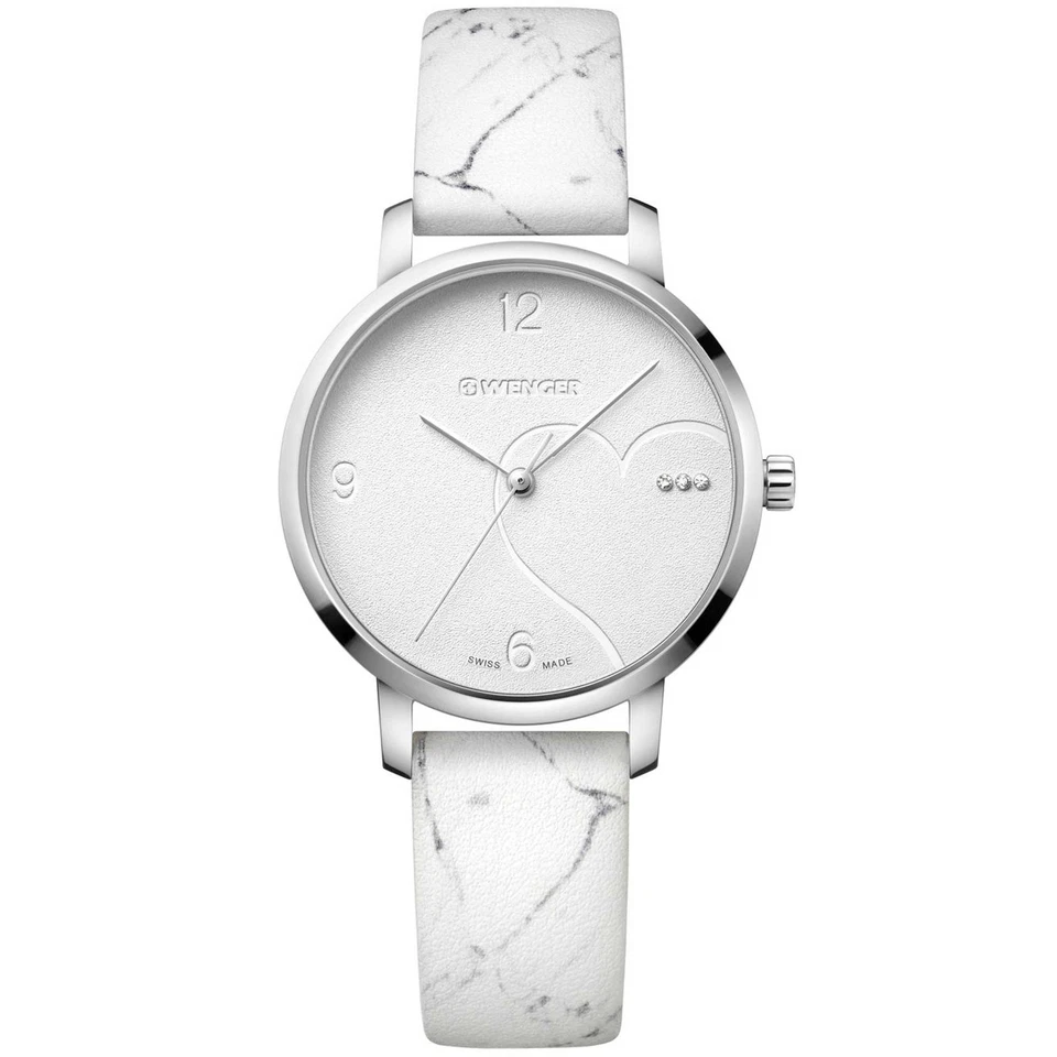 Wenger Women's Watch Metropolitan Donnissima White Leather Strap 01.1731.109