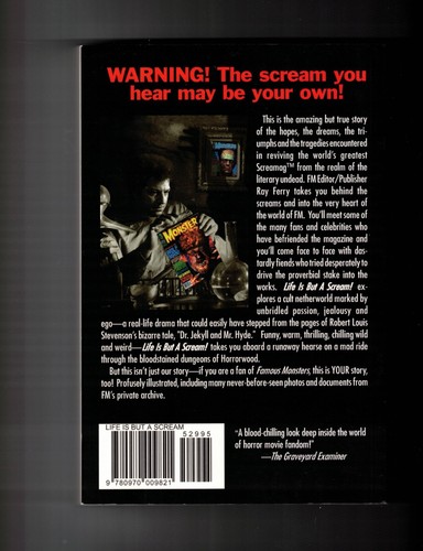 LIFE IS BUT A SCREAM Ray Ferry Famous Monsters of Filmland magazine FINE PLUS - Picture 2 of 3