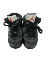 NIKE Air Jordan 5 Retro "Satin Bred" TD Sneakers Size 5C