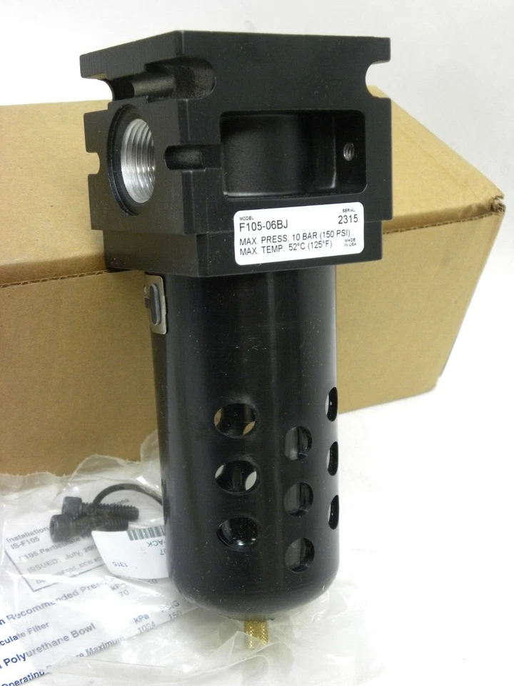 NEW COMPLETE IN BOX Parker-Watts F105-06BJ  3/4'' NPT Pneumatic Filter 150 PSI - Image 4 of 4