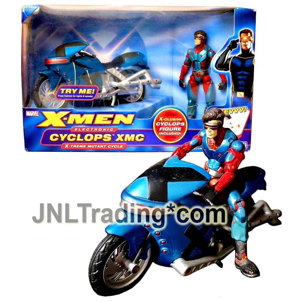 NEW 2005 Marvel X-Men Electronic CYCLOPS XMC X-Treme Mutant Cycle