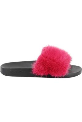 GIVENCHY FELL AND RUBBER SLIDES EU 38 UK 5 US 8