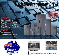 132KW/170HP 250A 415V AC 3 phase variable frequency drive inverter VSD VFD CNC