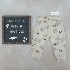 NWT RYLEE + CRU Woodland Fox Slouch Pants Size 6-12 Months
