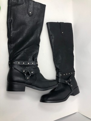 vegan harness boots