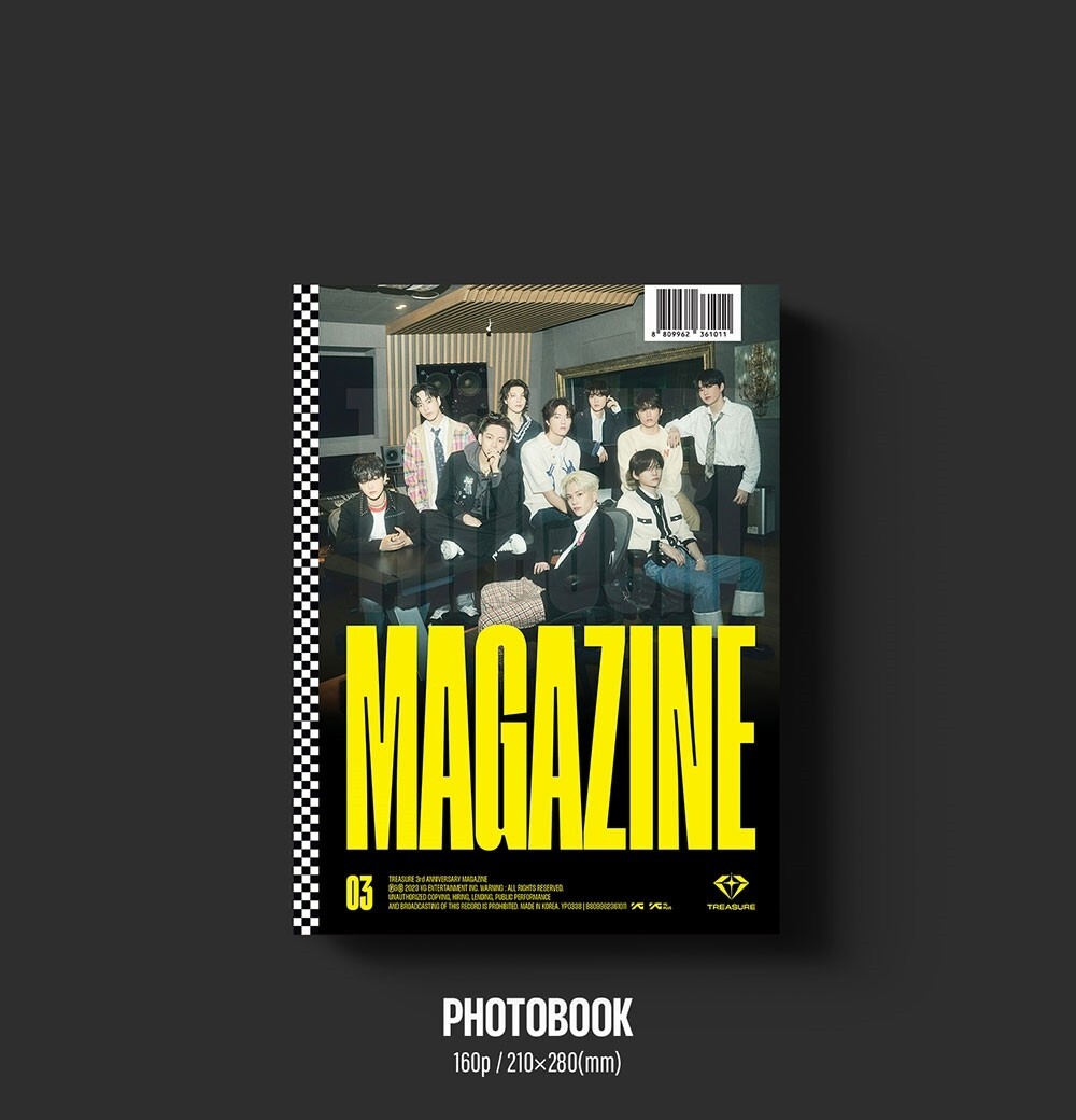 TREASURE - 3rd ANNIVERSARY MAGAZINE K-pop Photo Book Card