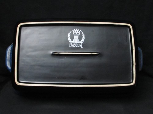 2 Basque Blue Baking Dishes Casserole Ceramique Andalusian Stoneware - Picture 3 of 9