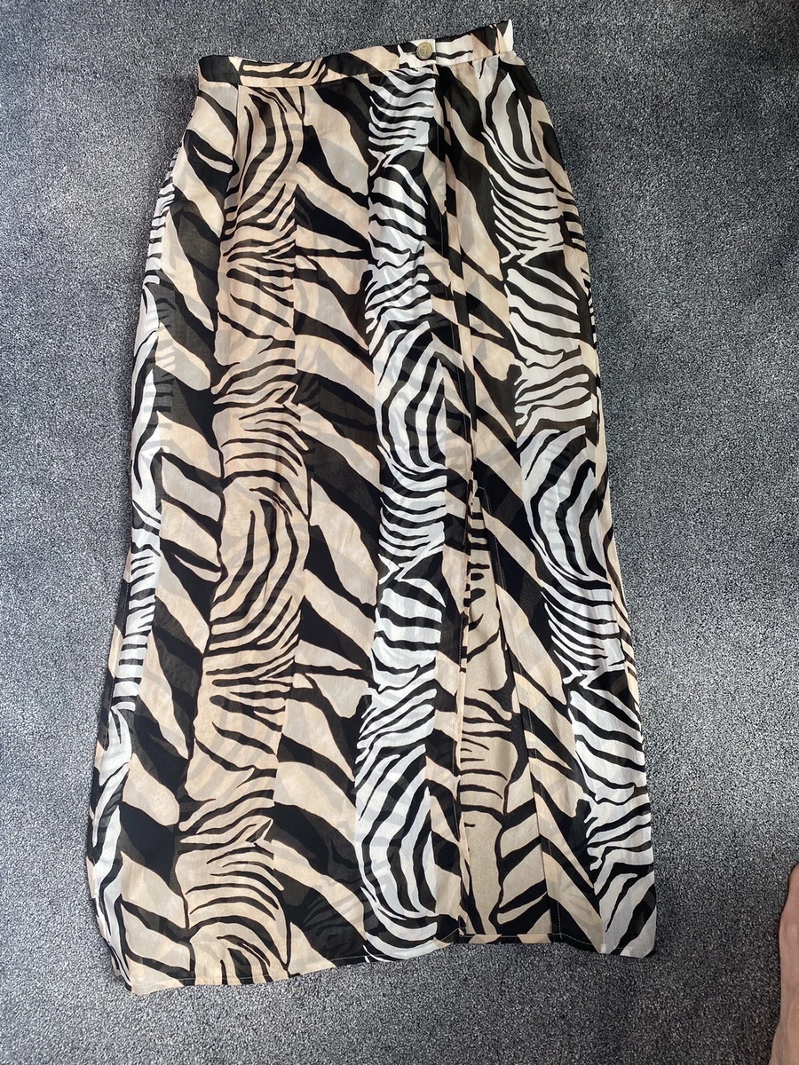 Leopard print top wrap skirt vintage